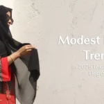 Stylish woman wearing a modern, trendsetting abaya, symbolizing how abayas are redefining modern modest fashion.