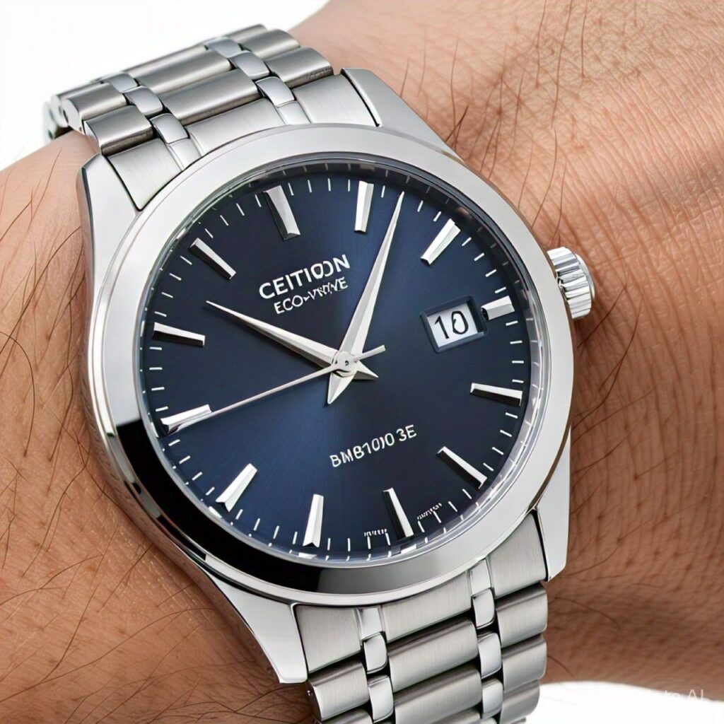 "Citizen Eco-Drive – solar-powered affordable watch that looks expensive"