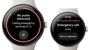 Pixel Watch 3 Loss of Pulse Detection feature showing emergency alert"Google Pixel Watch 3 monitoring heart activity using pulse detection"