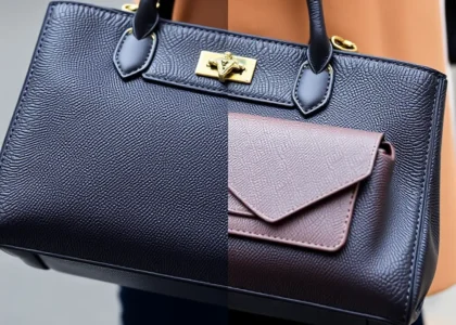 Side-by-side comparison of luxury and affordable handbags highlighting style, quality, and value.