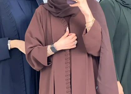 Elegant abayas from top modest fashion brands in 2025, showcasing modern designs and luxurious fabrics.