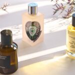 "Exclusive 2025 niche perfumes with artisanal bottles and rare ingredients symbolizing luxury and individuality"