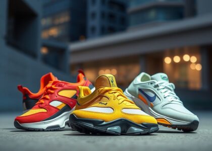 Trendy sneakers and stylish shoes showcasing the latest footwear trends of 2025 for fashion-forward comfort and design.