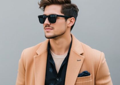 "Modern outfits inspired by 2025 fashion trends, featuring a mix of bold colors, sustainable fabrics, and futuristic silhouettes worn by diverse models in everyday urban settings."