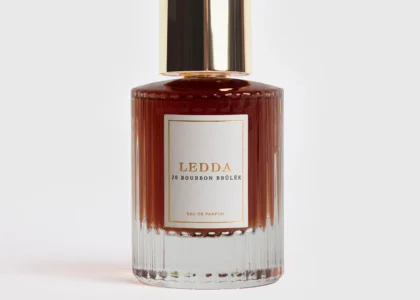 20 Bourbon Brûlée Ledda perfume bottle with caramel and whiskey accents