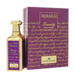 Merakái Serenity by Patek Maison 3.4 oz Eau De Parfum Spray bottle styled on a soft linen background
