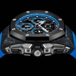 Royal Oak Concept watch crafted in Forged Carbon, showcasing its unique marbled texture and modern design.