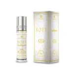 Soft Perfume review – Al-Rehab roll-on oil on white background with minimalistic aesthetic.