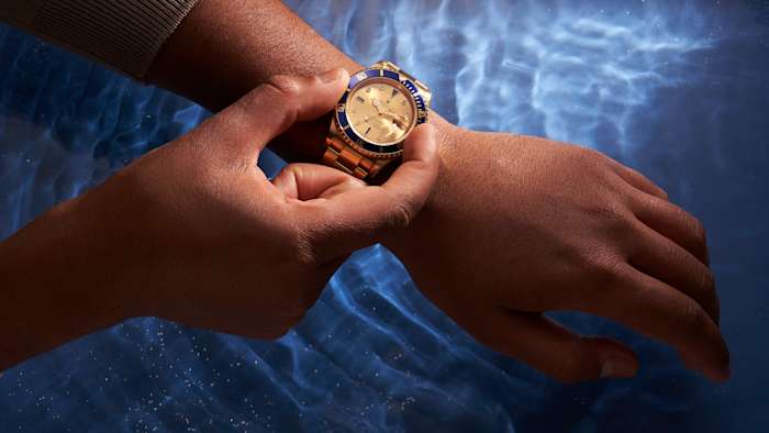 Eco-friendly lightweight titanium watch for summer adventures