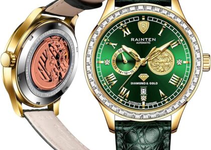 Rainten R9011 men’s automatic watch close-up