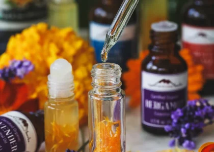 Savoury fragrances with spices and herbs in elegant setting